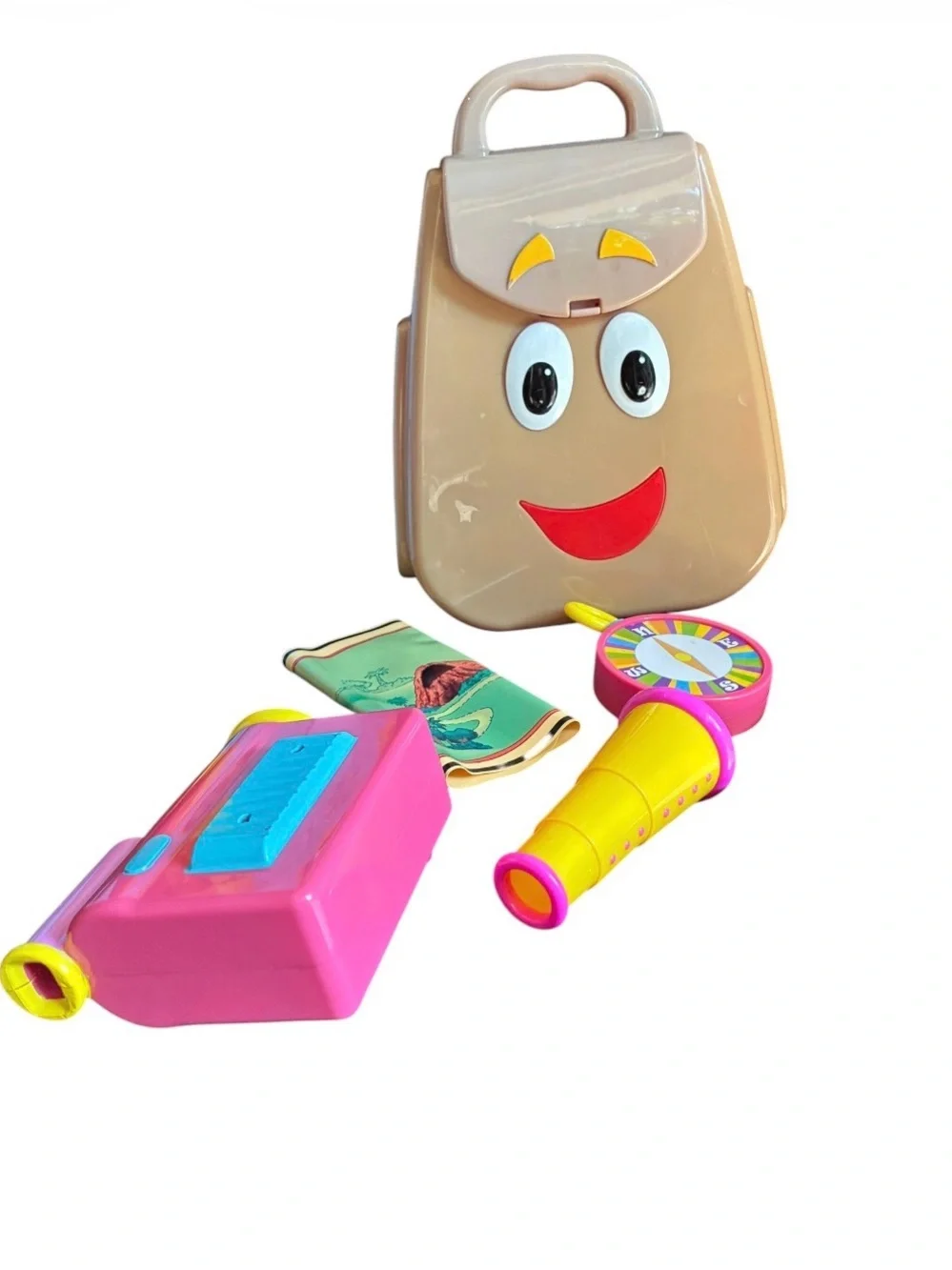 2004 Mattel Dora the Explorer Pretend Travel Set Talking Backpack All Original